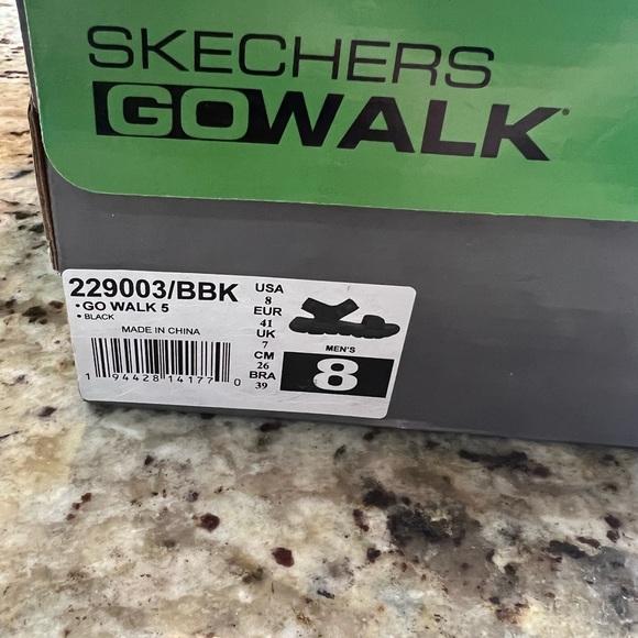 Skechers Go Walk 5 [229003BBK] Men Sandals Shoes Black Size 8 - Picture 4 of 7